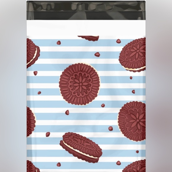 25CT 10x13 Cookies and Cream Poly Mailers - Picture 2 of 2